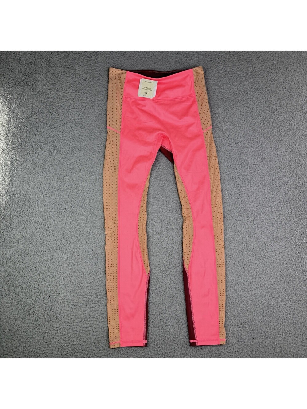 NEW Fabletics Trinity Motion365+ High Waisted Shine Coral Crush Leggings Sz M